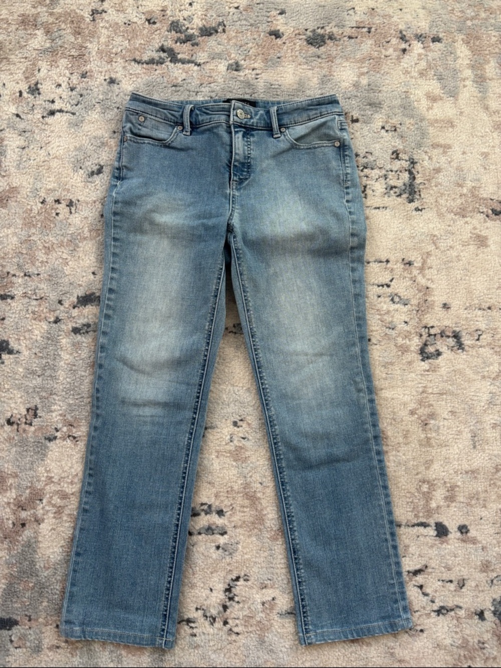 Talbots Light Blue Straight Leg Ankle Jeans - Classic Five-Pocket size 4